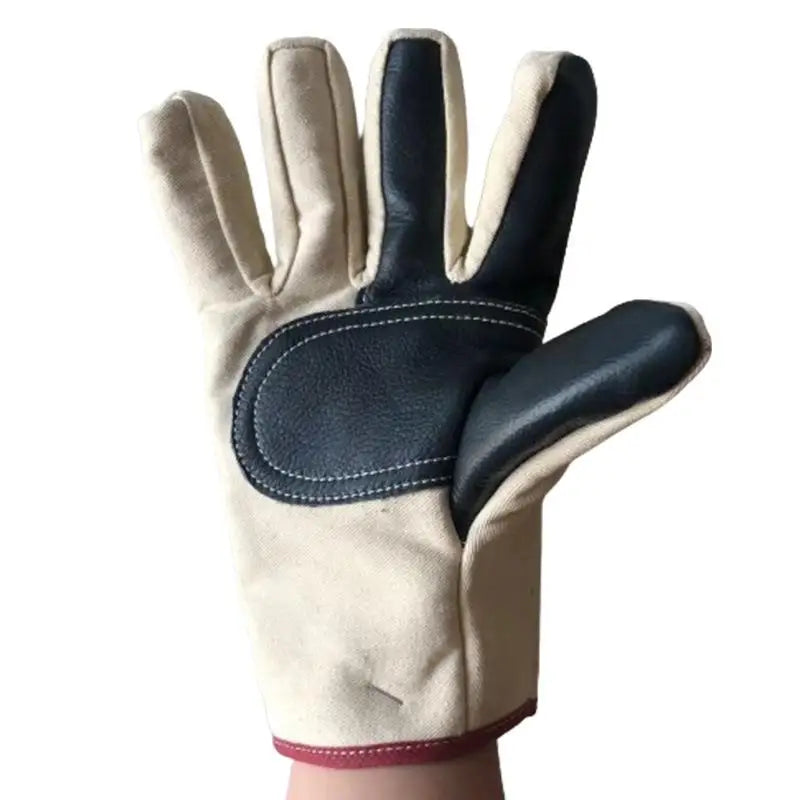 Canvas Gloves Wear-resistant Welder Maintenance Canvas Gloves Double Thickened Protective Labor Protection Gloves Canvas Gloves Oasis Select C