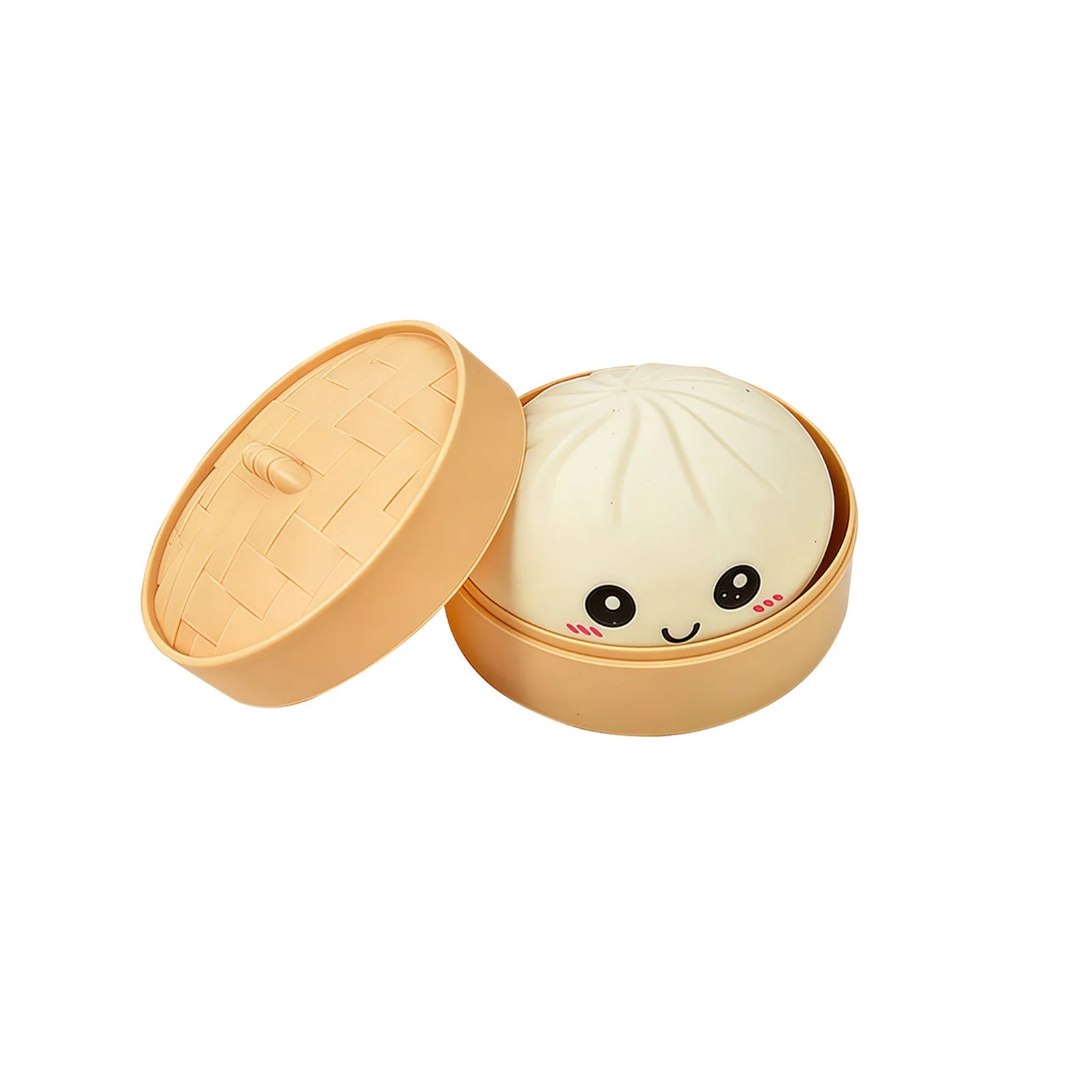 Dumpling Squishy Toy with Steamer – Stress Relief Sensory Ball Squishy Stress Toy Oasis Select C