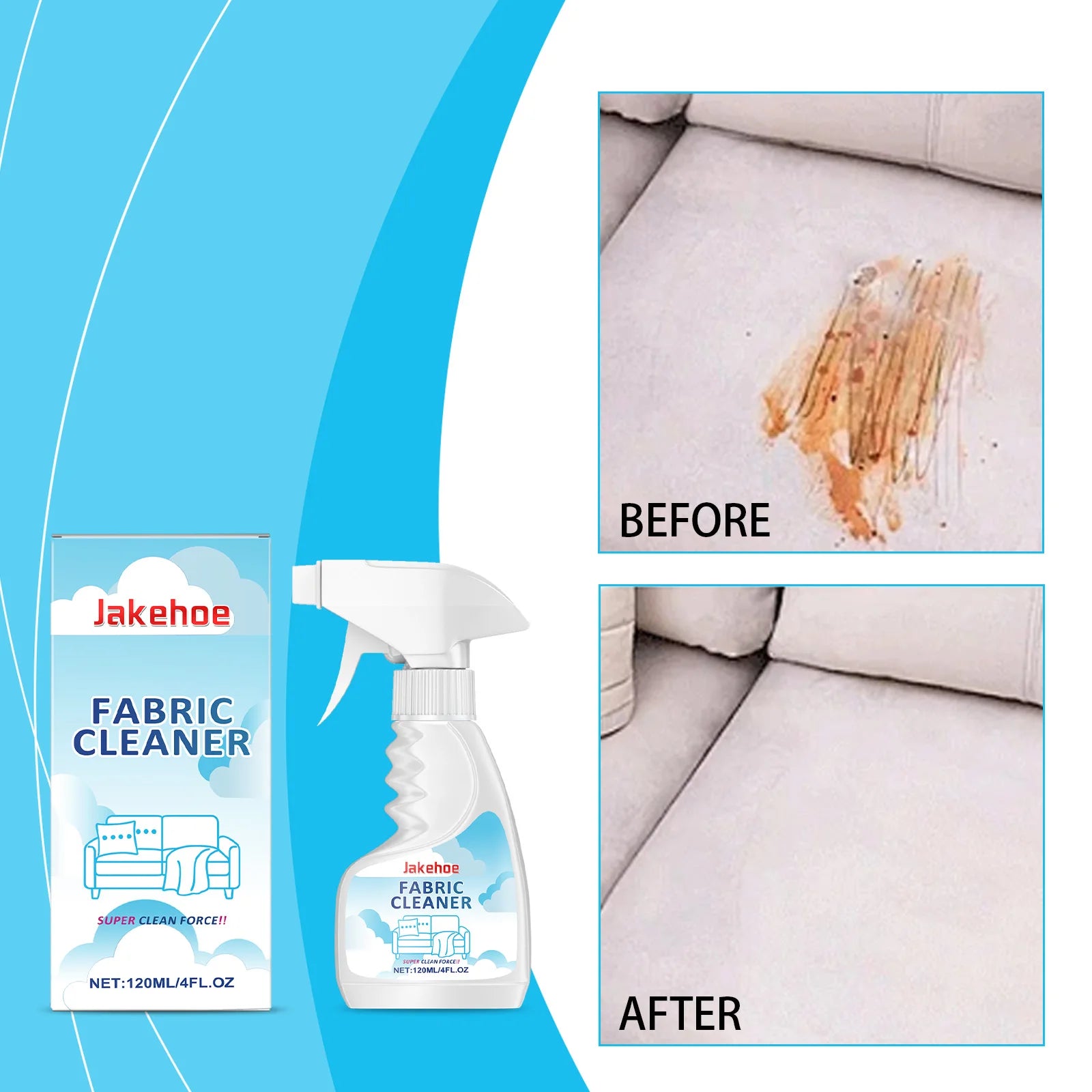 Jakehoe Fabric Foam Cleaner – Sofa, Carpet & Curtain Stains Fabric Foam Cleaner Oasis Select