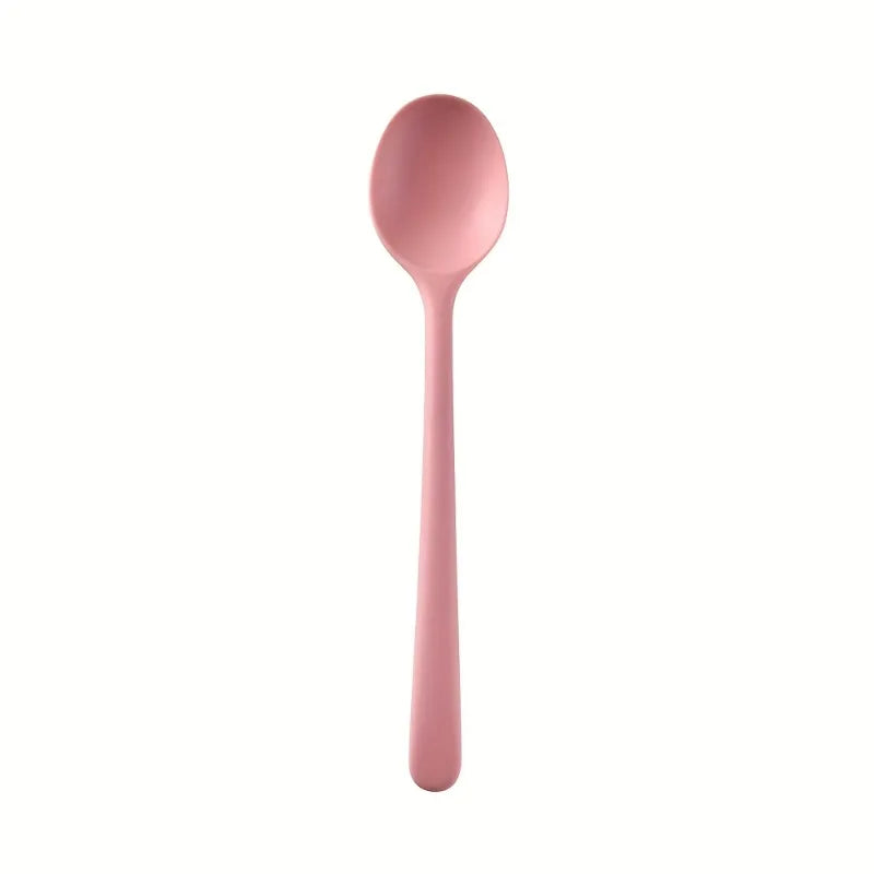 Heat-Resistant Non-Stick Silicone Spoons - Colorful Kitchen Utensils for Cooking,Baking, And Mixing Kitchen Essentials Oasis Select Pink