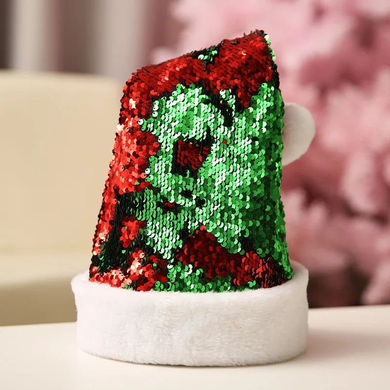 Christmas decorations Adult Family Christmas hat Santa Claus children cartoon cap Christmas gift Oasis Select