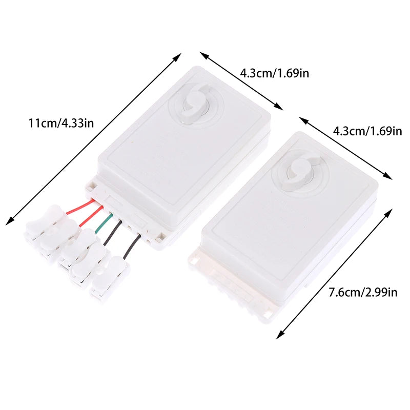 LED String Dimmer EK-04 2/4-Way 8 Function Knob/Solder-Free Type Push Button Type Light Adjustment Controller Oasis Select