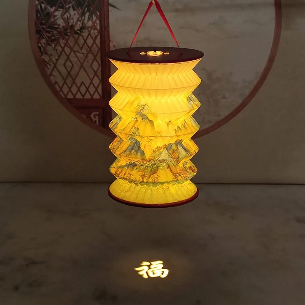 Foldable Chinese Paper Lantern | Mid-Autumn Festival Decor Decorative Paper Lantern Oasis Select Style A 4inch