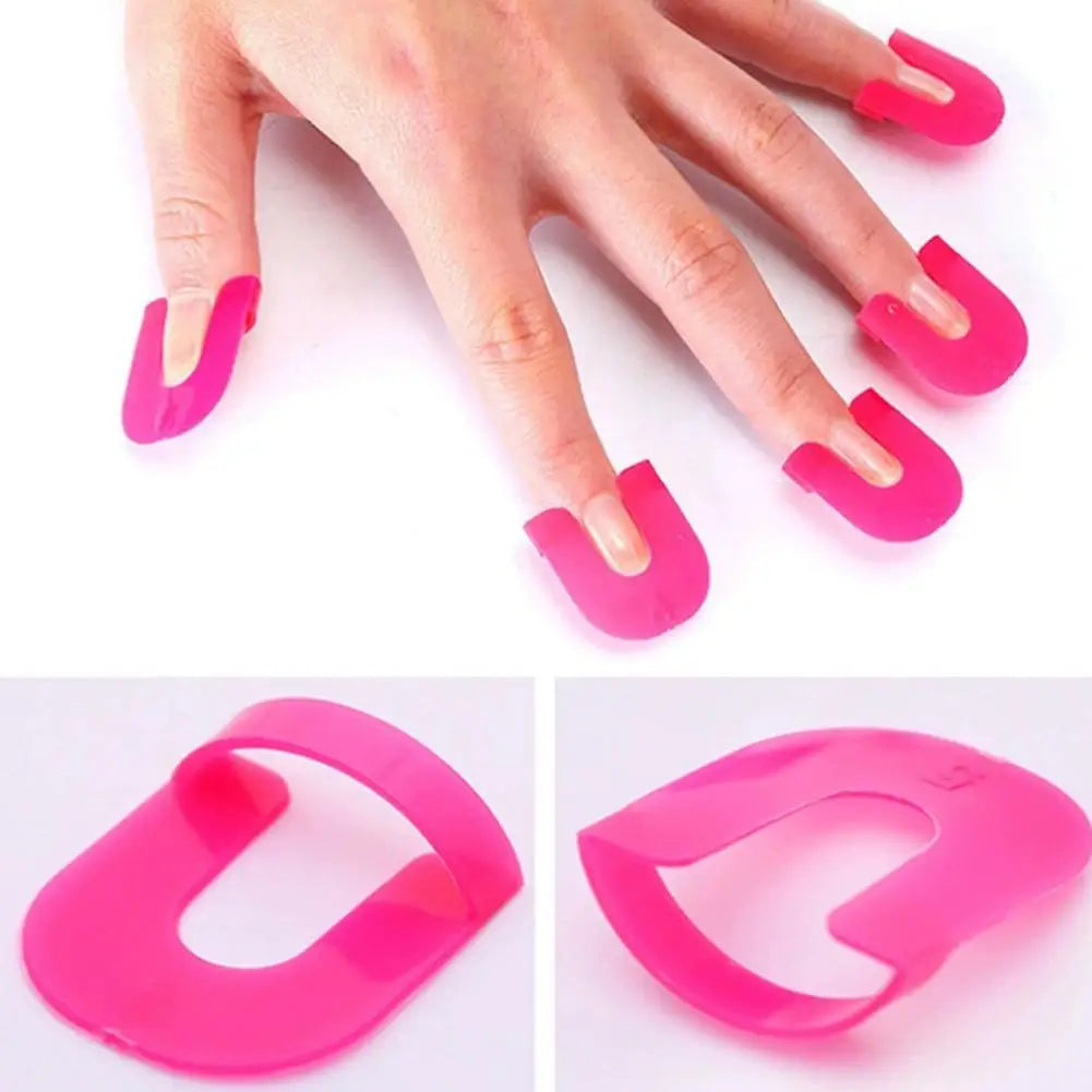 26-Piece Nail Polish Protector Set – Spill-Proof Manicure Stencils Nail Art Stencils Oasis Select
