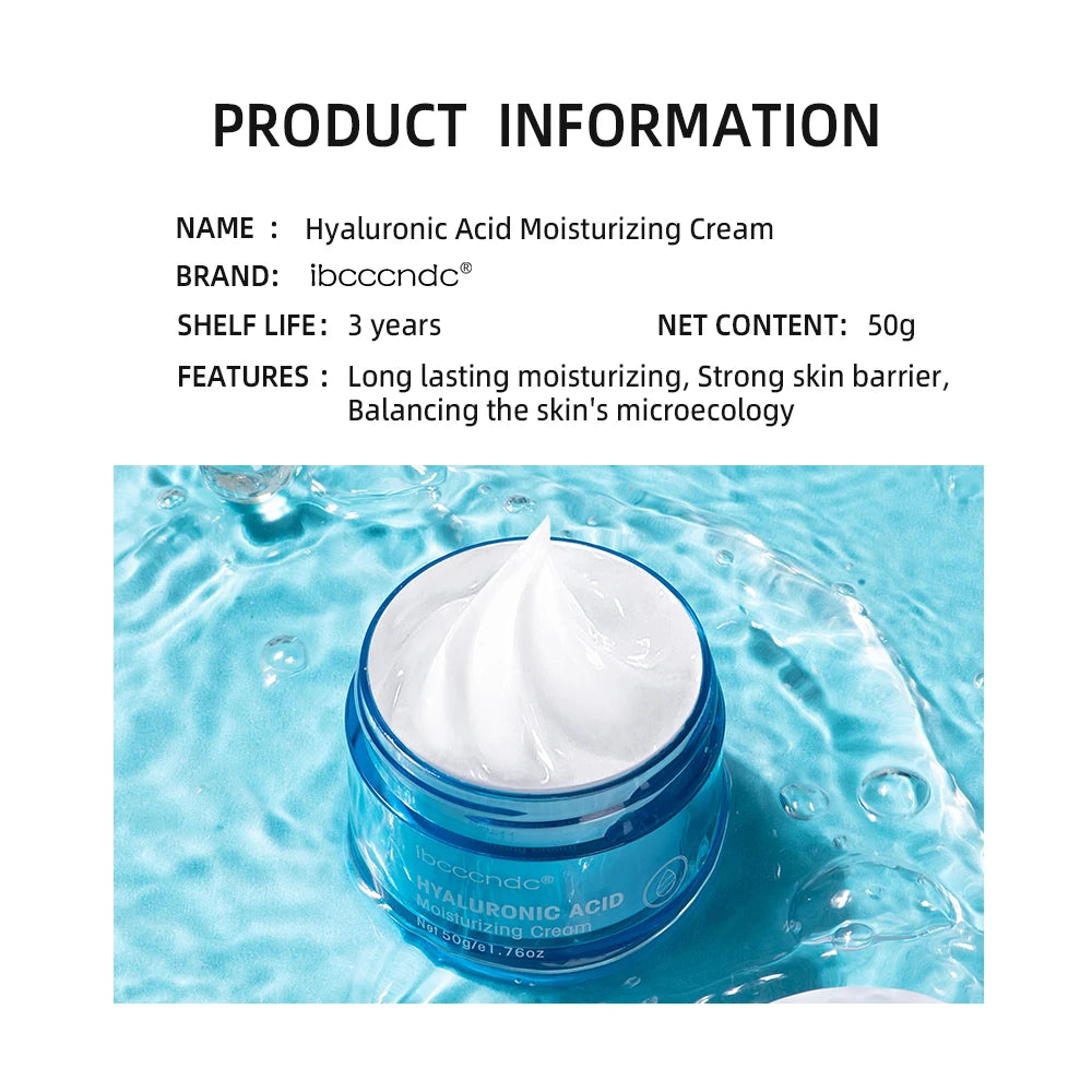 Hyaluronic Acid Gel Face Cream – Deep Hydrating Moisturizer Facial Gel Cream Oasis Select