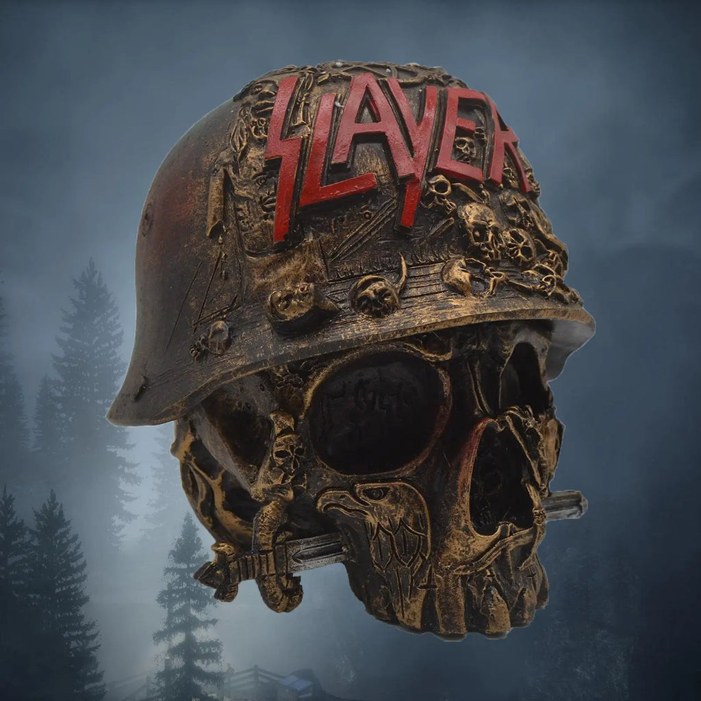Creative Resin Skull Statue Storage Boxes Desktop Handicrafts Figurine Decorative Storage Box Helmet Funny Home Decoration Gifts Oasis Select Skull helmet storage