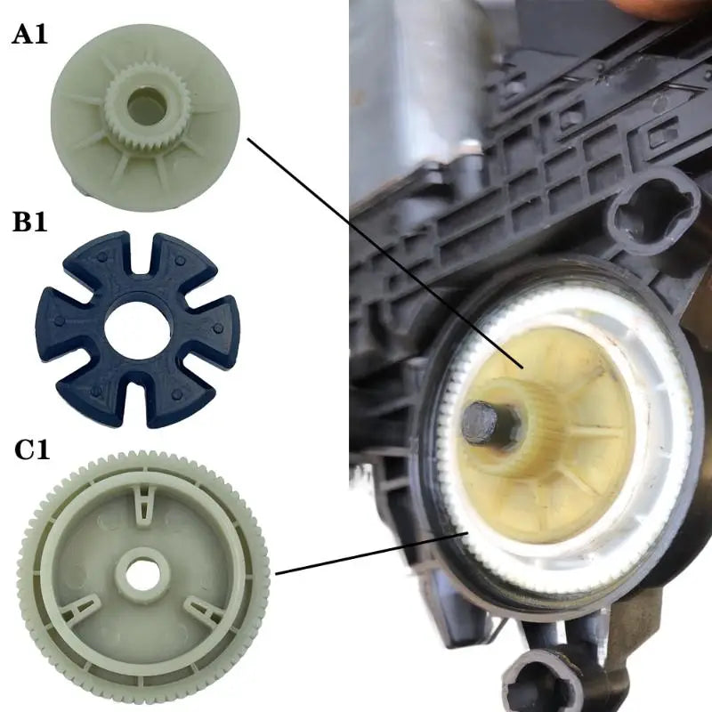 For Touareg New Passat Magotan Car Repair Parts Window Lifter Gears Side Door Glass Motor Gear Rubber Pad Oasis Select