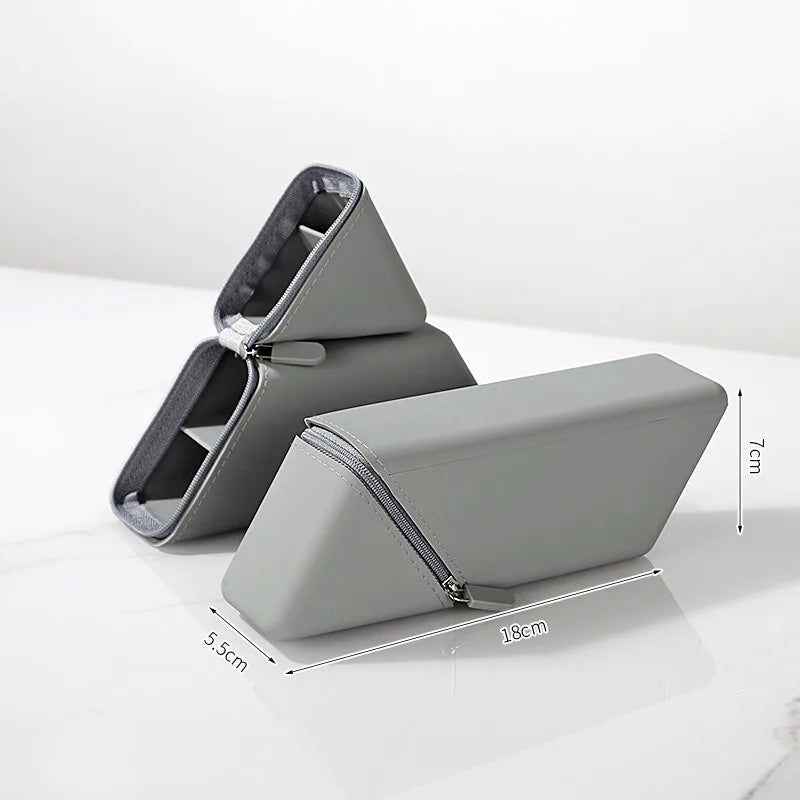 Silicone Pen Holder Foldable Students Pencil Case Large Capacity Expandable Pencil Cup for Desk Study & Office Portable Gift Oasis Select Grey