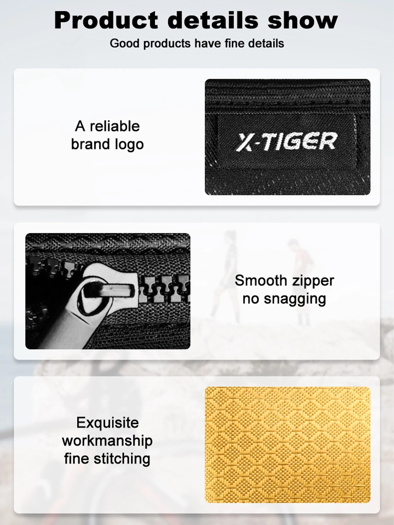 X-TIGER Bicycle Phone Bag Cycling Jersey Bag Lightweight and Portable Multifunctional Handbag Wallet Cycling Equipment Oasis Select