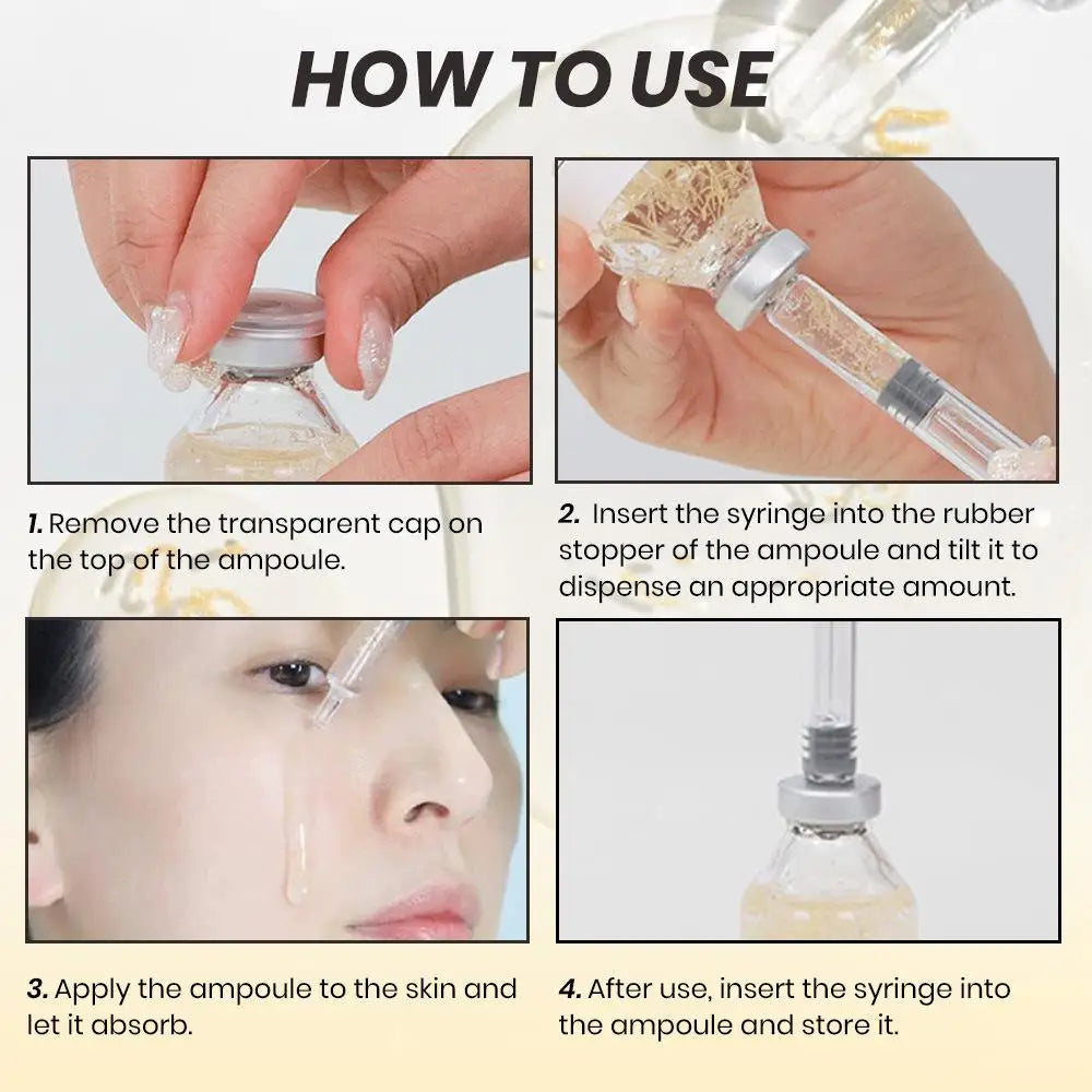30ml KOEC Korean Collagen Silk Peptide Ampoule - Anti-Aging Intensive Lifting Firming Hydrating Glass Skin Face Serum Oasis Select