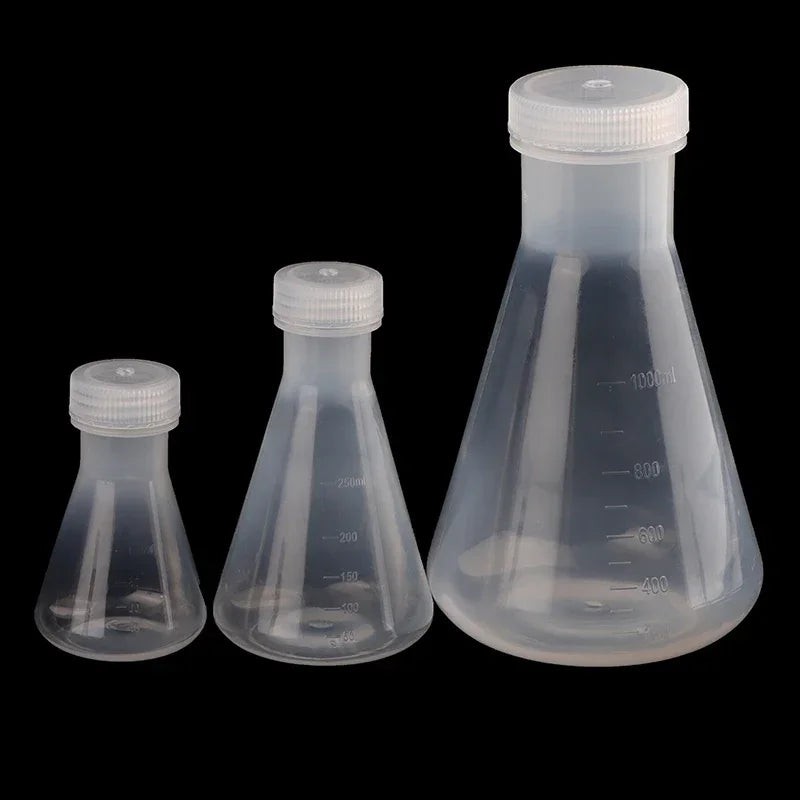 50ml To 1000ml Lab Plastic Erlenmeyer Flask Conical Container Bottle With Screw Cap For Laboratory Experiment Oasis Select 500ml