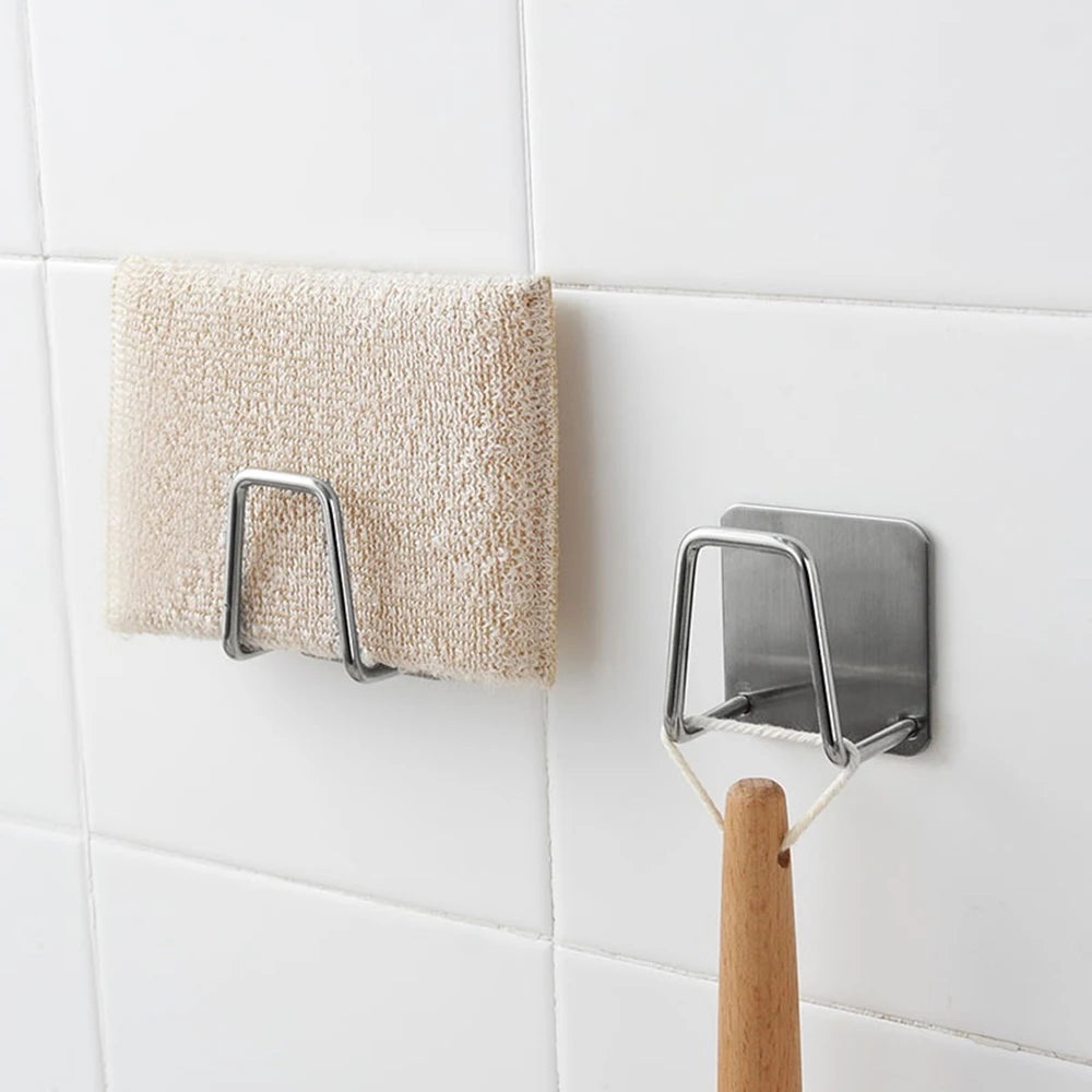 Sink Sponge Holder Rack – Wall Mount ABS Draining Caddy