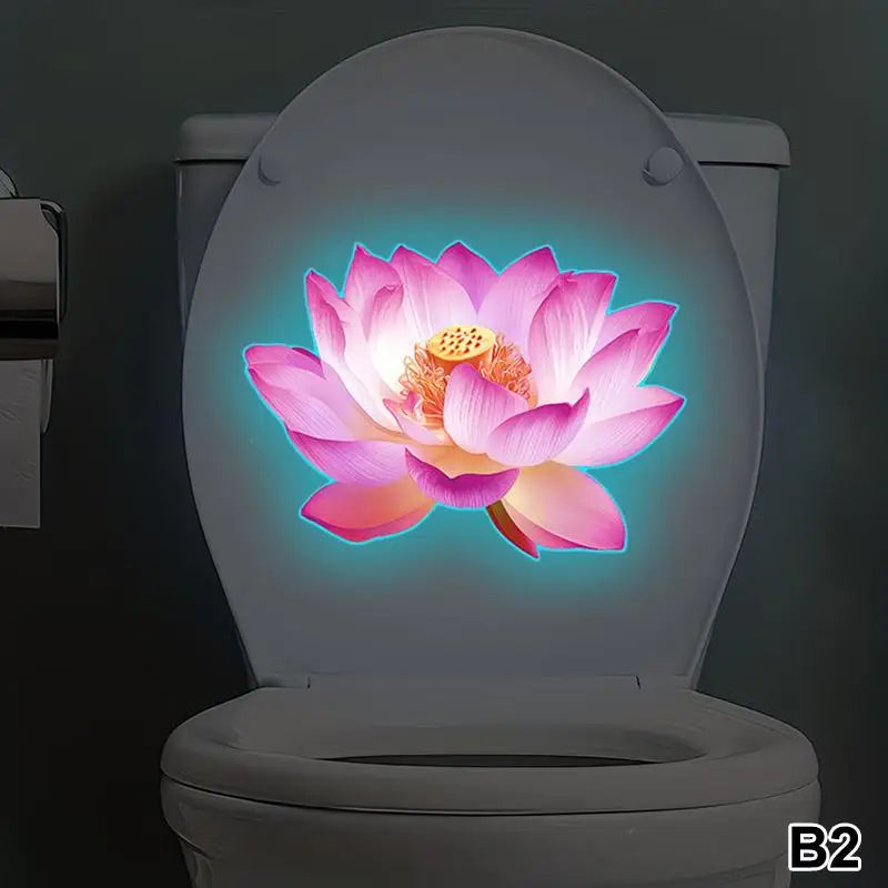 Glow-in-the-dark Toilet Stickers, Self-adhesive And Removable Stickers, Bathroom Decorative Stickers, Car Stickers. Oasis Select B2