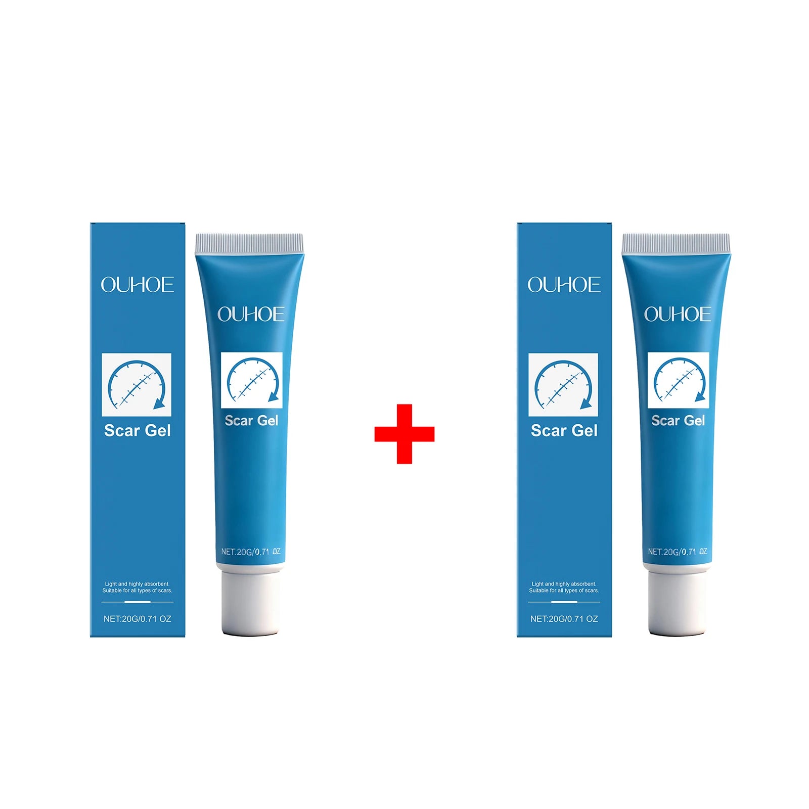 Ouhoe Scar Gel Scar Repair Cream Fade-Out Scald Scar Skin Wound Cream Stretch Marks Acne Marks Repair Gel Skin Care Products Oasis Select 2pcs