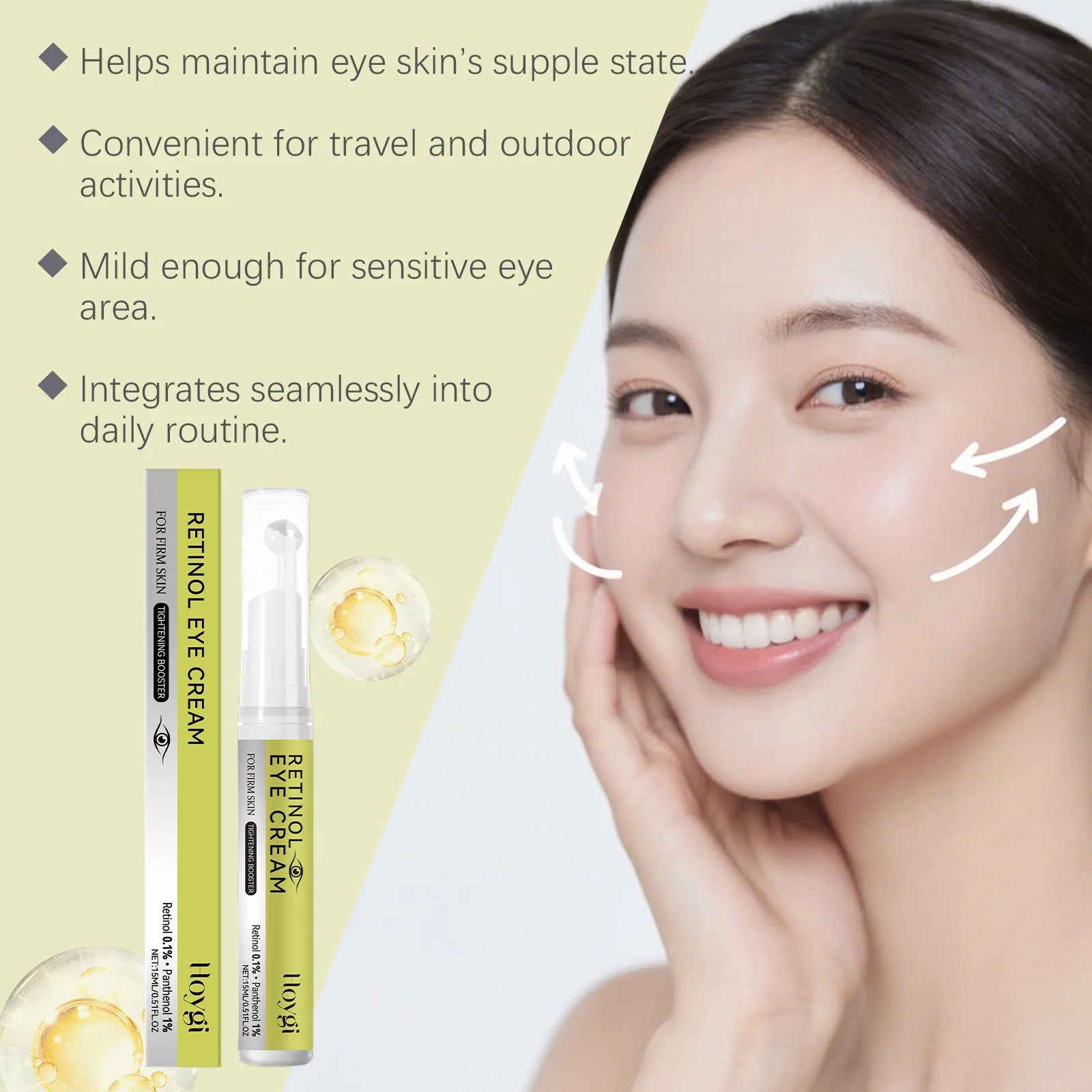 Hoygi Retinol Eye Care Set – Dark Circles & Firming Eye Care Set Oasis Select