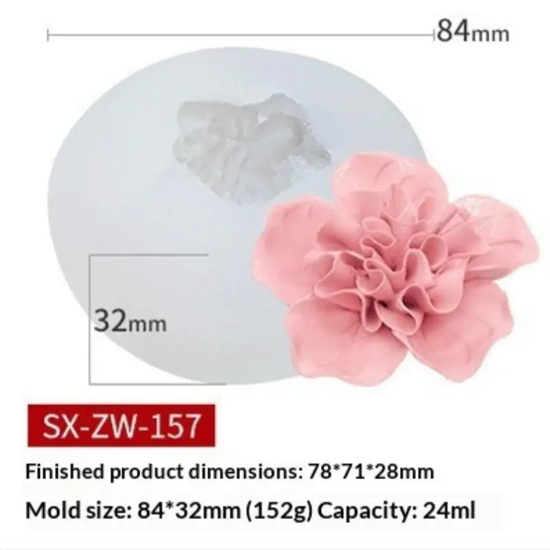Non-Stick Flower Rice Cake Silicone Mold Flower Shape Mold For Mooncake Mung Bean Cake Dessert DIY Baking Tool Oasis Select D