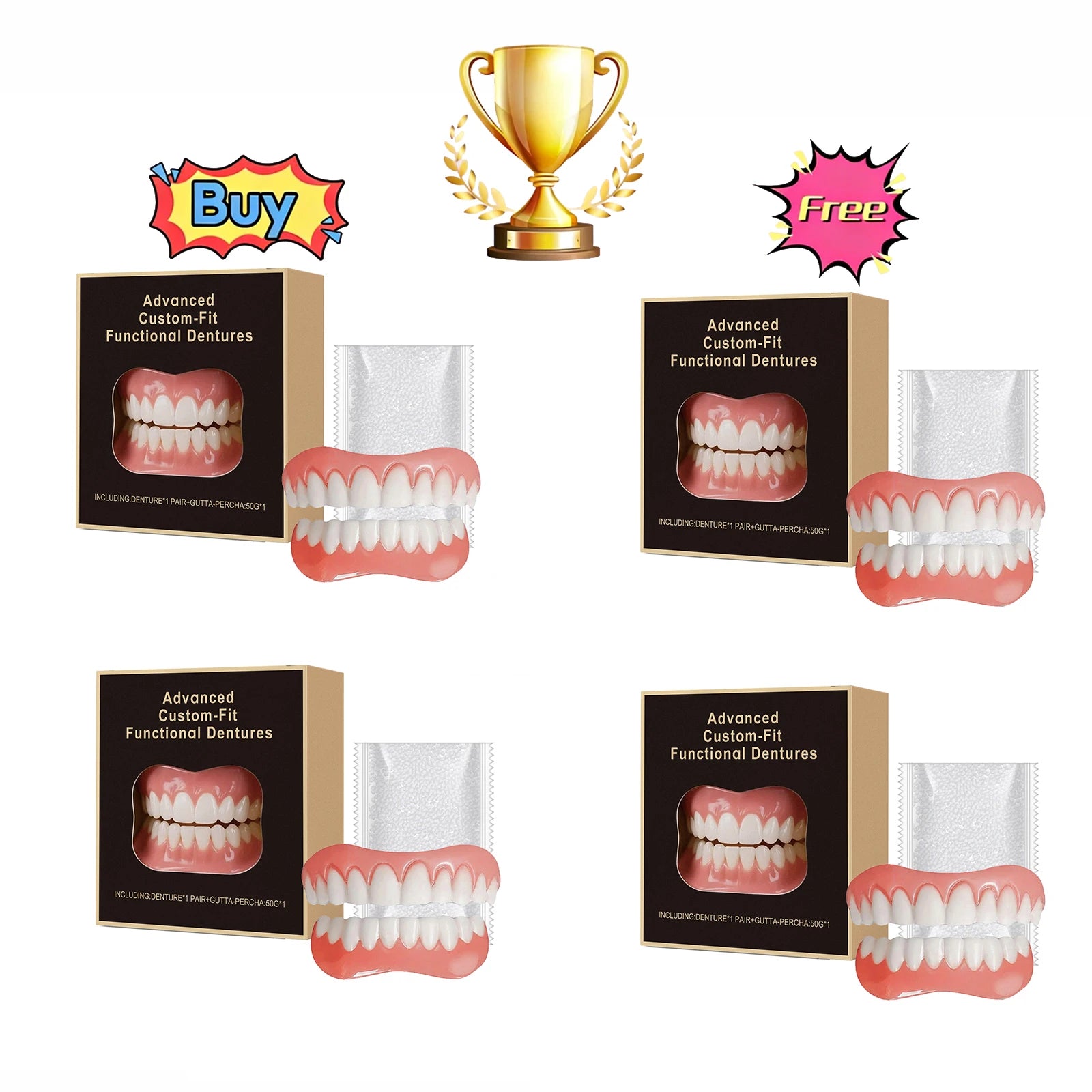 Denture Beauty Kit – Cosmetic Dental Care Set for Daily Wear Cosmetic Dental Kit Oasis Select Buy 2 Get 2 Free