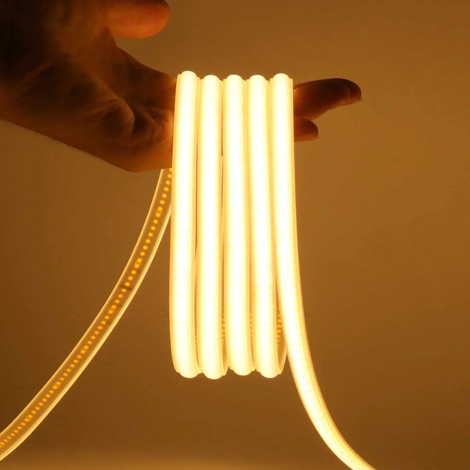 COB LED Strip Wall Lights AC 110V 220V Waterproof EU/US Kit High Brightness Flexible Ribbon for Garden Home Party Ambinet Decor Oasis Select