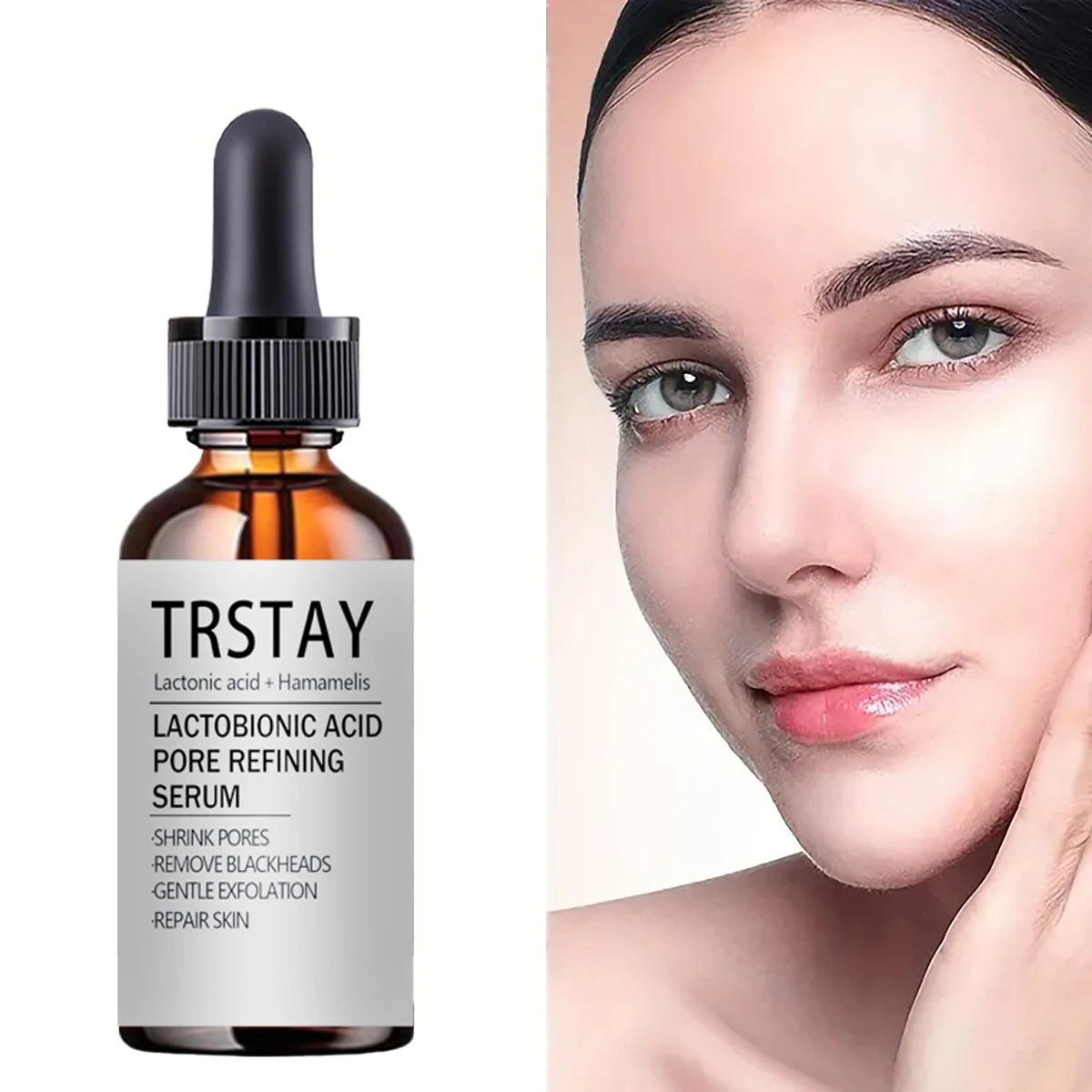 TRSTAY Lactobionic Acid Pore-Refining Brightening Face Serum