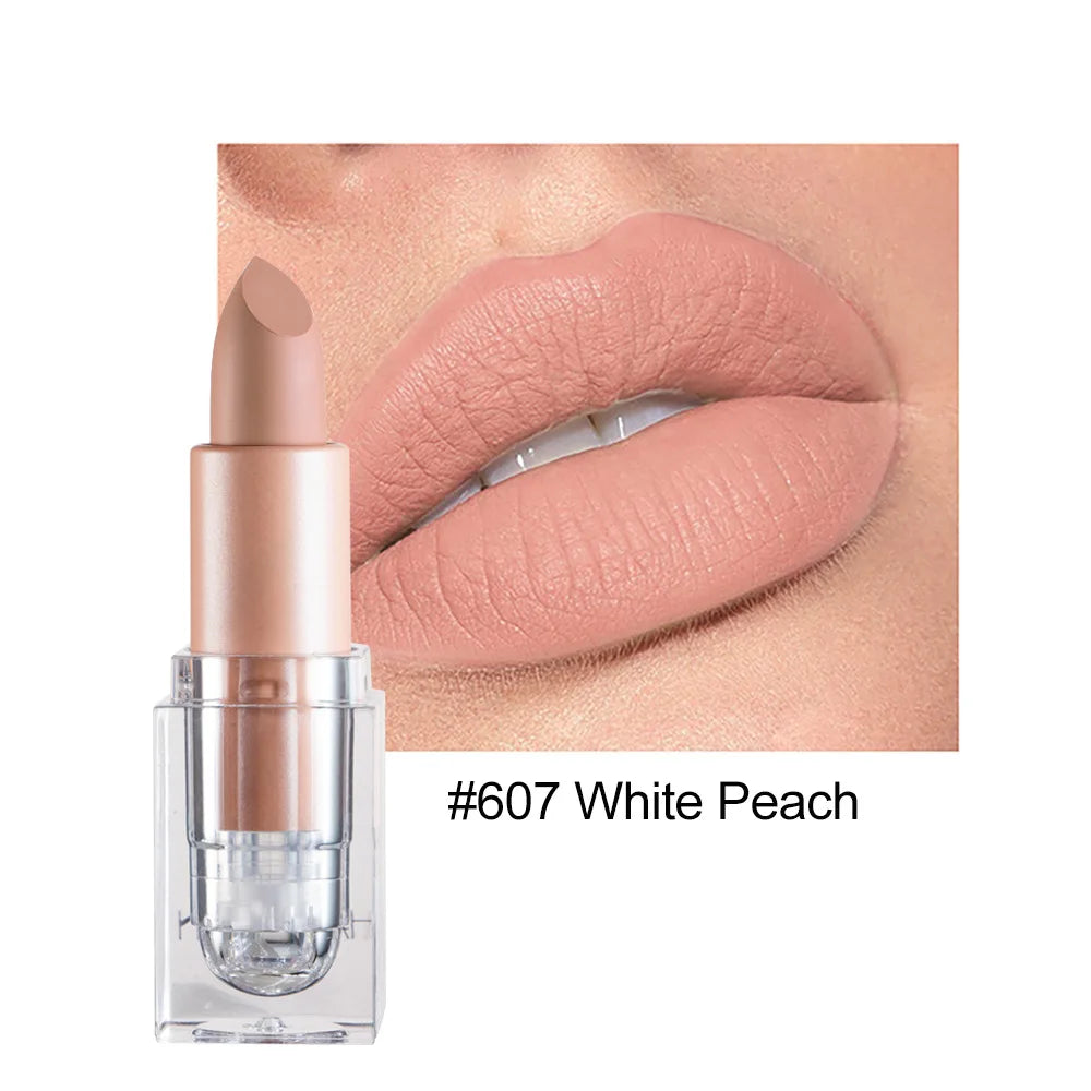 HANDAIYAN Matte Nude Lipstick | Velvet Waterproof Long Lasting