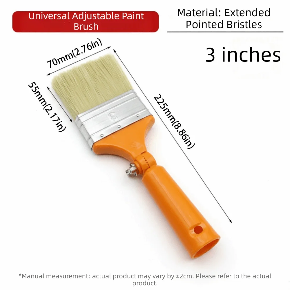 360° Adjustable Paintbrush | Replaceable Curved Head 2/3/4 In