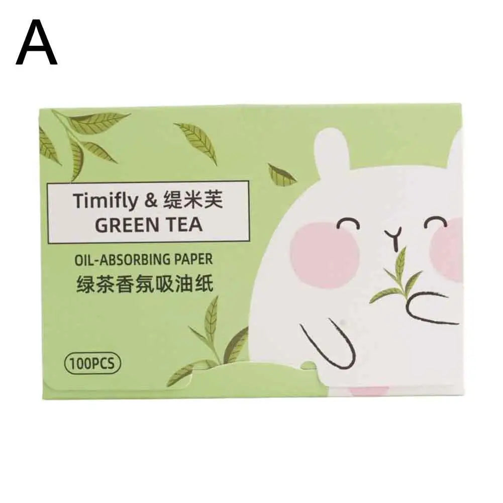 100Pcs new Face Oil Blotting Paper Protable Matting Face Wipes Facial Cleanser Oil Control Oil-absorbing Face Cleaning Tools Oasis Select A