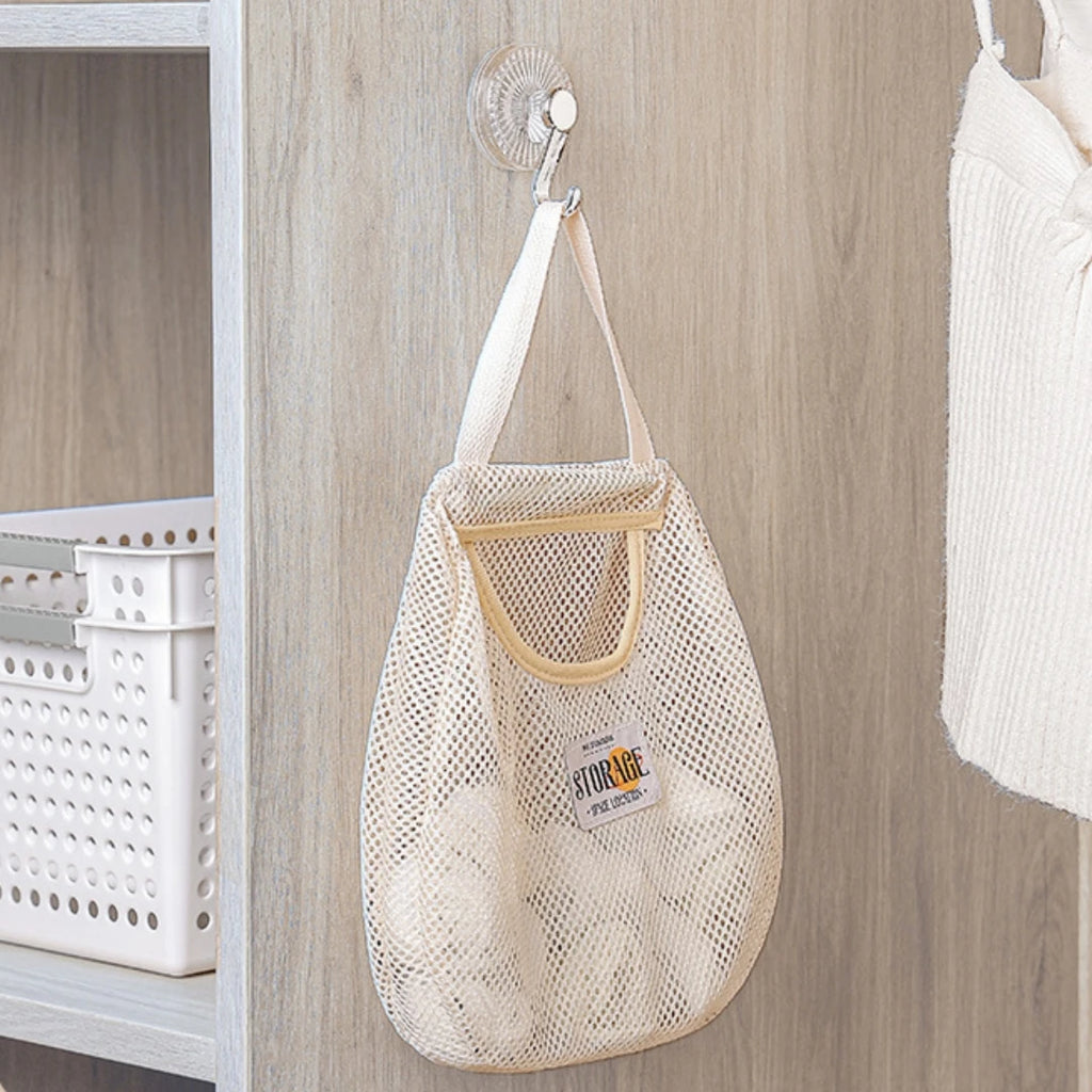 Wall Hanging Mesh Storage Bag – Closet & Wardrobe Organizer
