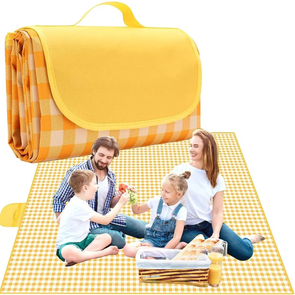 Portable Camping Mat Big Picnic Blanket Sandproof Waterproof Beach Mats Traveling Hiking Outdoor Camping BBQ Grass Parks Oasis Select