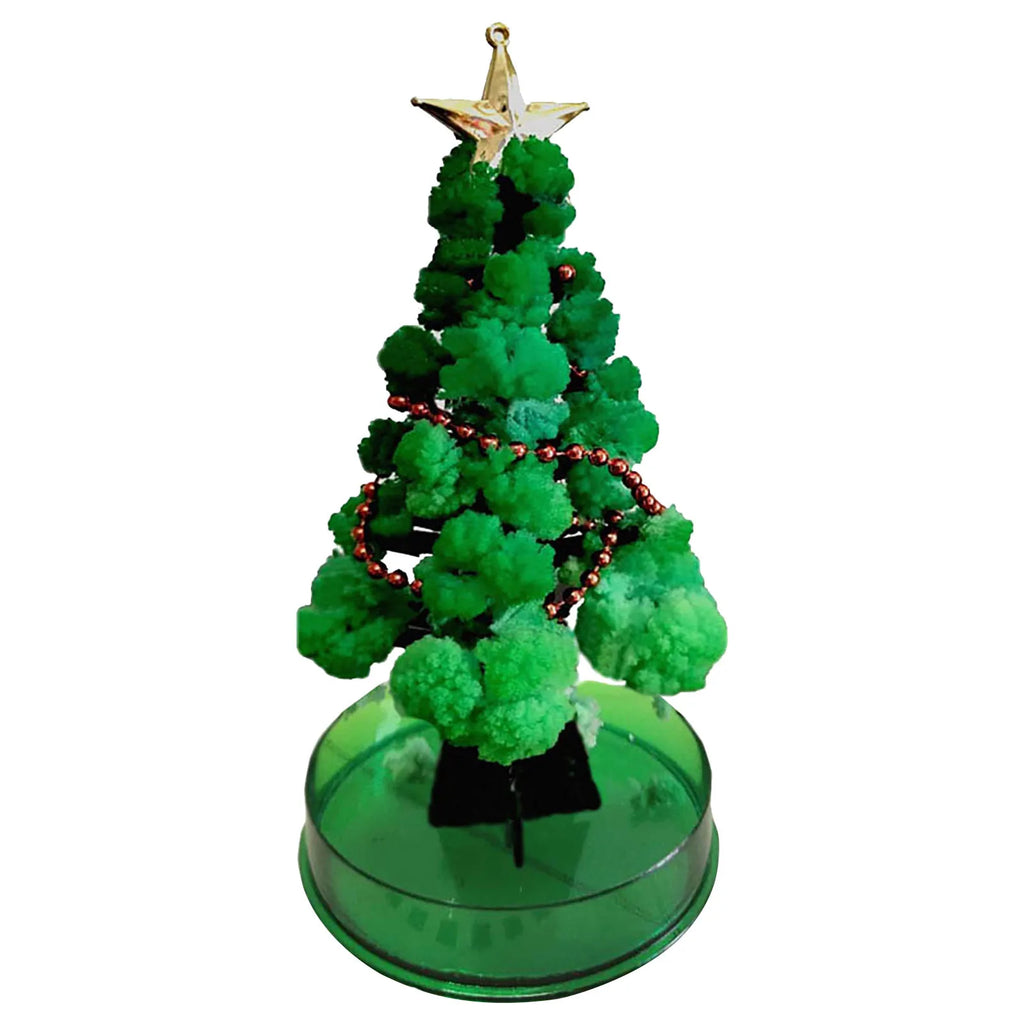 Magic Growing Christmas Tree Crystal Paper Christmas Decoration New Year Science Toy Artificial Home Decor Ornaments Wholes Oasis Select B