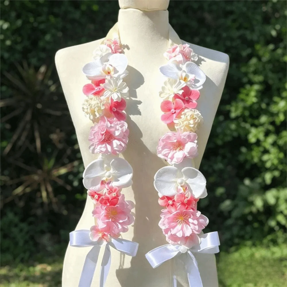 Floral Decorative Satin Flower Shawl Elegant Ornament Mixed Blooms Artificial Flowers Sash Reusable Multi-functional Oasis Select