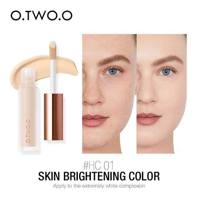 O.TWO.O Full Coverage Liquid Concealer – Waterproof & Brightening
