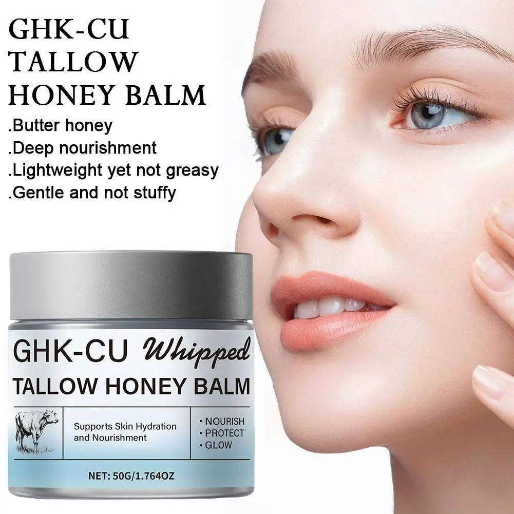 GHK-Cu Copper Peptide Beef Tallow Cream – Manuka Honey Face & Body Cream Oasis Select
