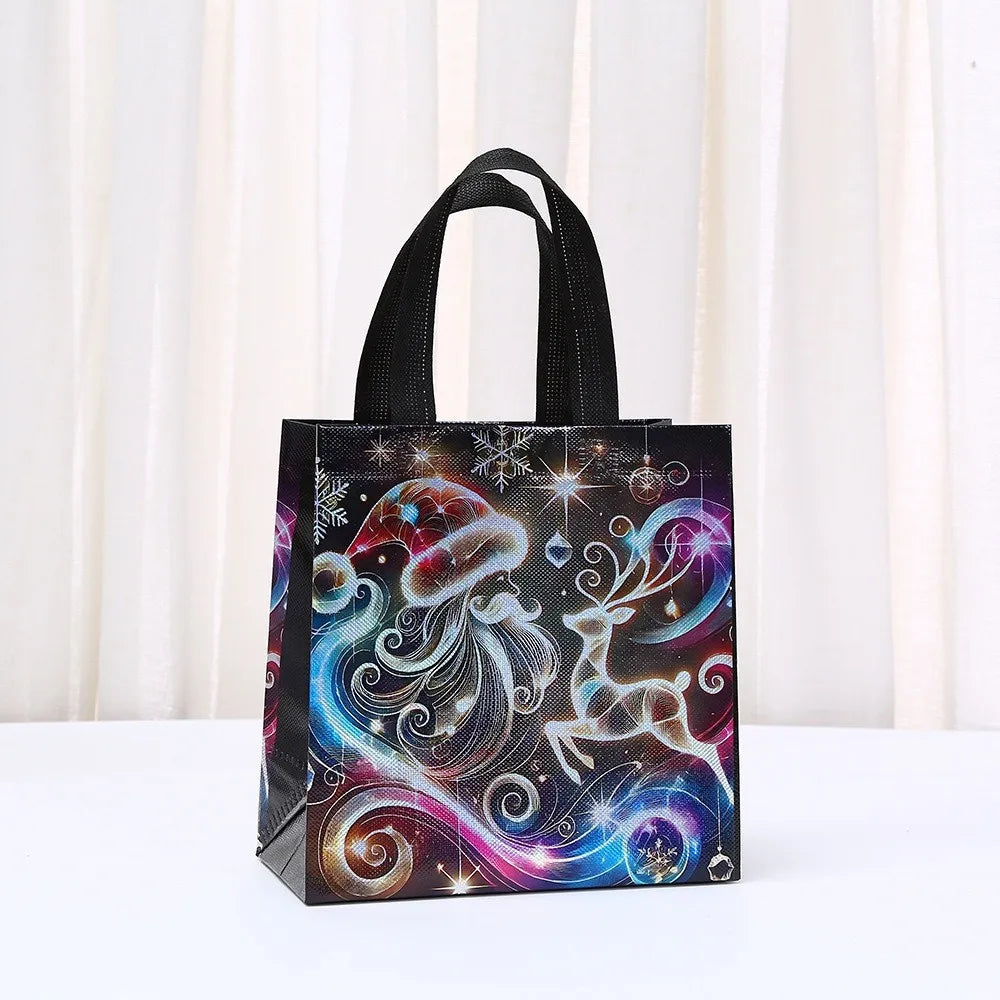 Christmas Non-Woven Tote Bag | Kids Gift & Reusable Storage