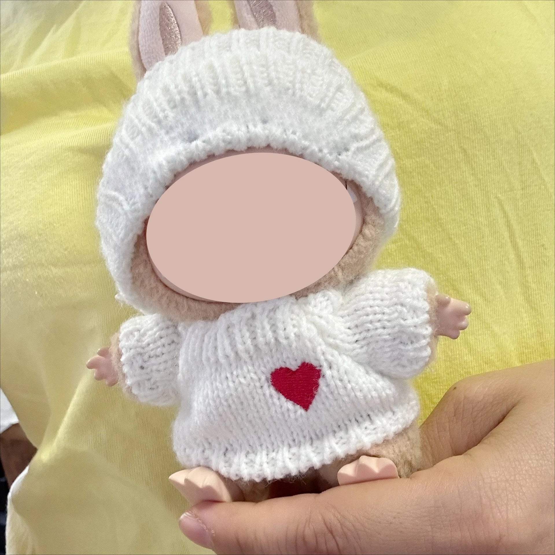 For 17cm Labubu Plush Clothing Doll Exquisite Skirt- Adorable Retro Skirt Set for DIY Clothes Accessories Gift Oasis Select WHITE No doll