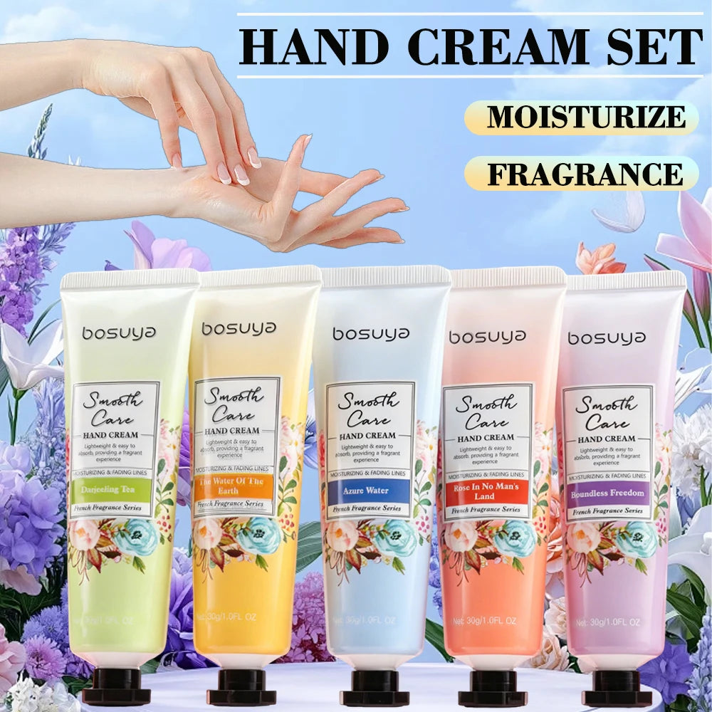 5PCS Fragrant Hand Cream, Containing Shea Butter, Glycerin and Other Ingredients Oasis Select Default Title