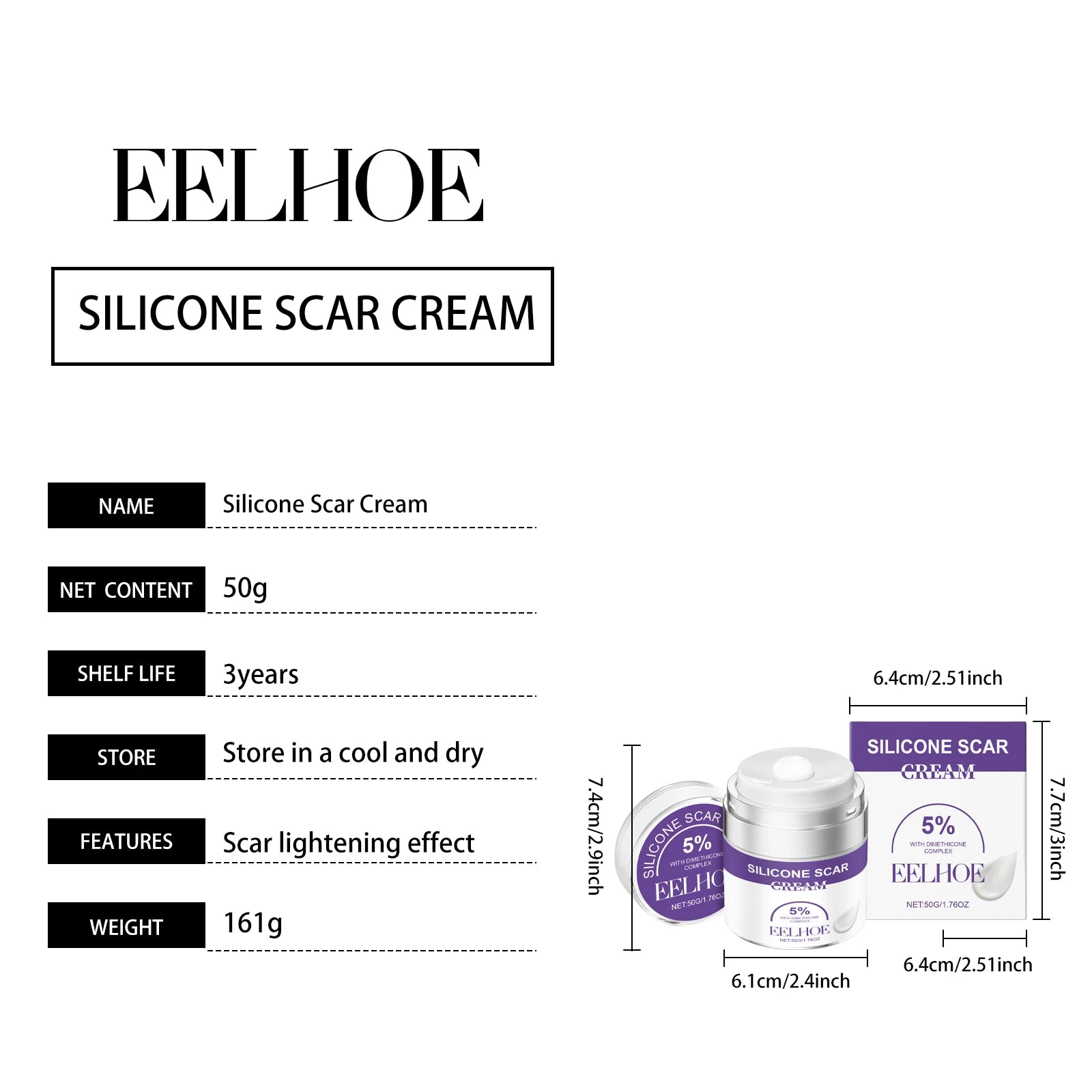 Eelhoe Herbal Collagen Cream – Scar & Moisturizer 50g