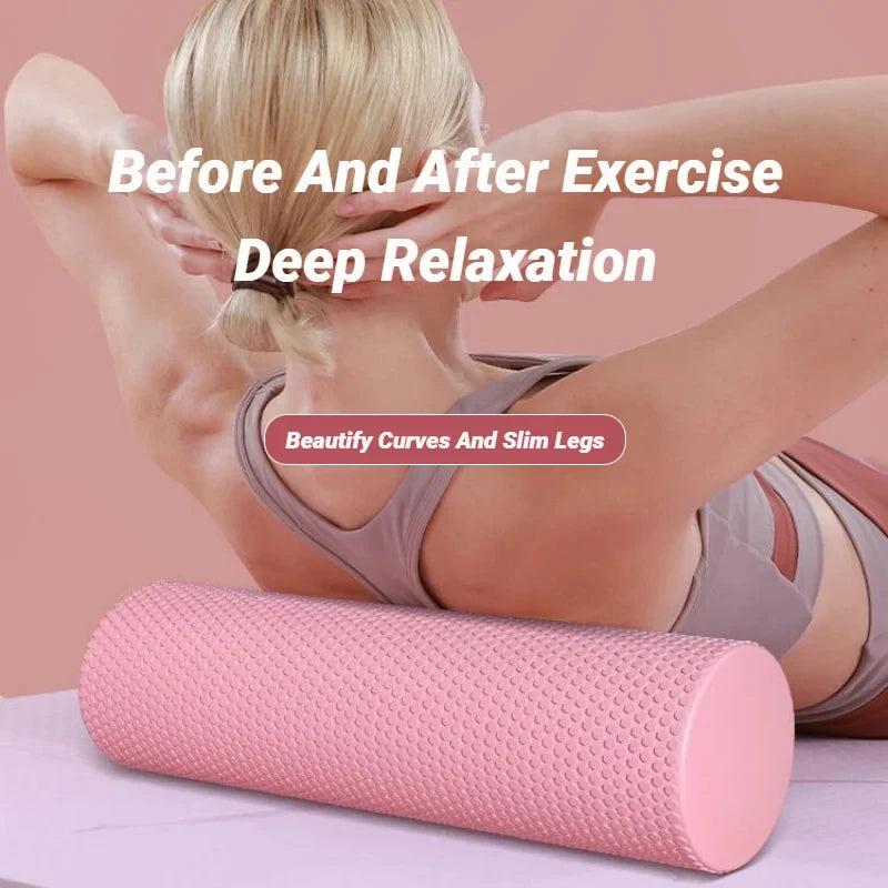 Solid EVA Foam Roller for Beginners Yoga Column Muscle Relaxer Massage Roller for Pilates Lumbar Relief Fitness Equipment Oasis Select