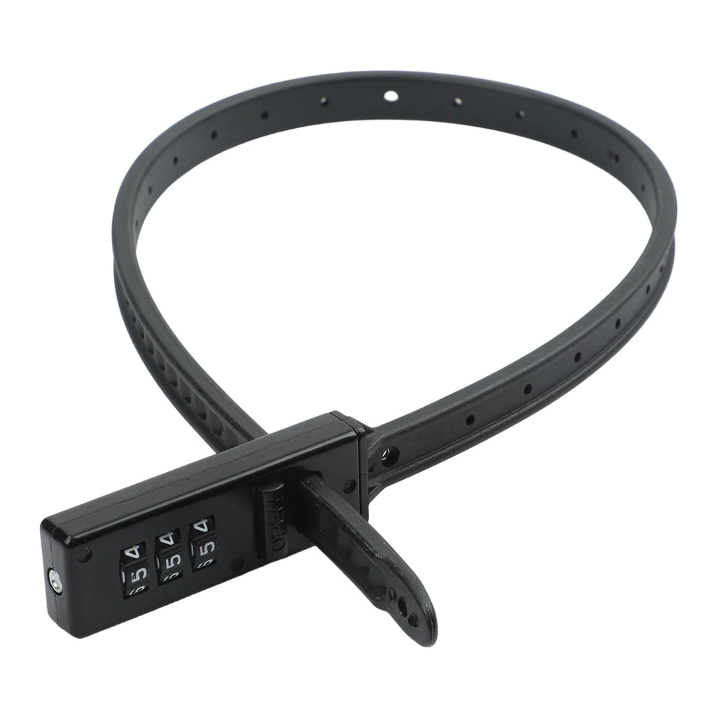 For Helmets For Outdoor Use Helmet Lock 3-Digit Combination Lock For Daily Use Length 56cm Adjustable Strap Design Oasis Select black