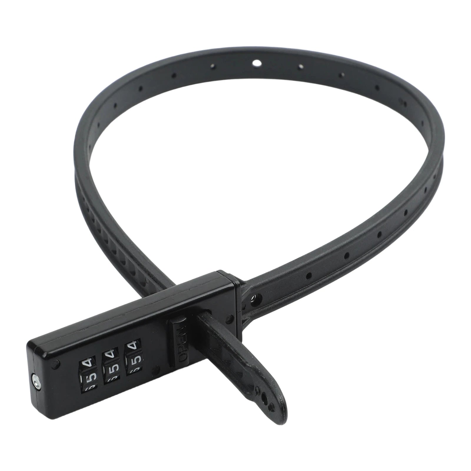 For Helmets For Outdoor Use Helmet Lock 3-Digit Combination Lock For Daily Use Length 56cm Adjustable Strap Design Oasis Select black