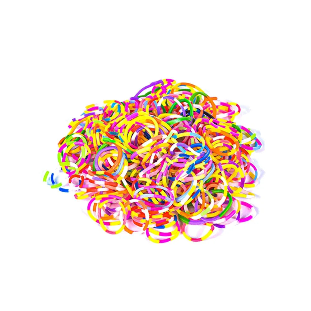 Loom Rubber Bands Bracelet Making Kids Elastic Weaving Lacing DIY