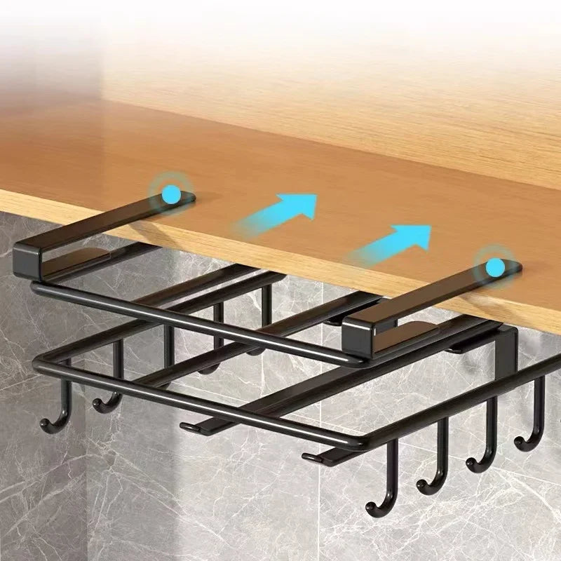 Kitchen Under Cabinet Basket Storage Shelf Cutting Board Rack Kitchen Closet Rack Under Desk Cabinet Office Bathroom Organizers Oasis Select