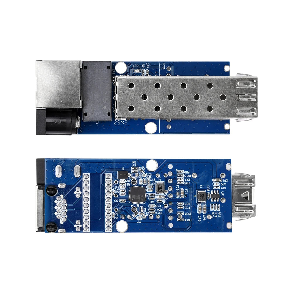 DC 5-12V RJ45 Ethernet SFP Gigabit Fiber Optic Transceiver Motherboard Optoelectronic Conversion Motherboard Oasis Select