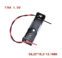 1/2/3/4 Slots Ports 1.5V AA Power Battery Storage Case Holder Storage Box DIY Leads Black Used for Repair Tools Oasis Select 1 Section
