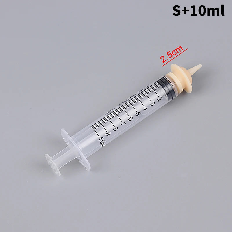 Pet Oral Syringe Feeder with Silicone Nipple | Puppy Kitten
