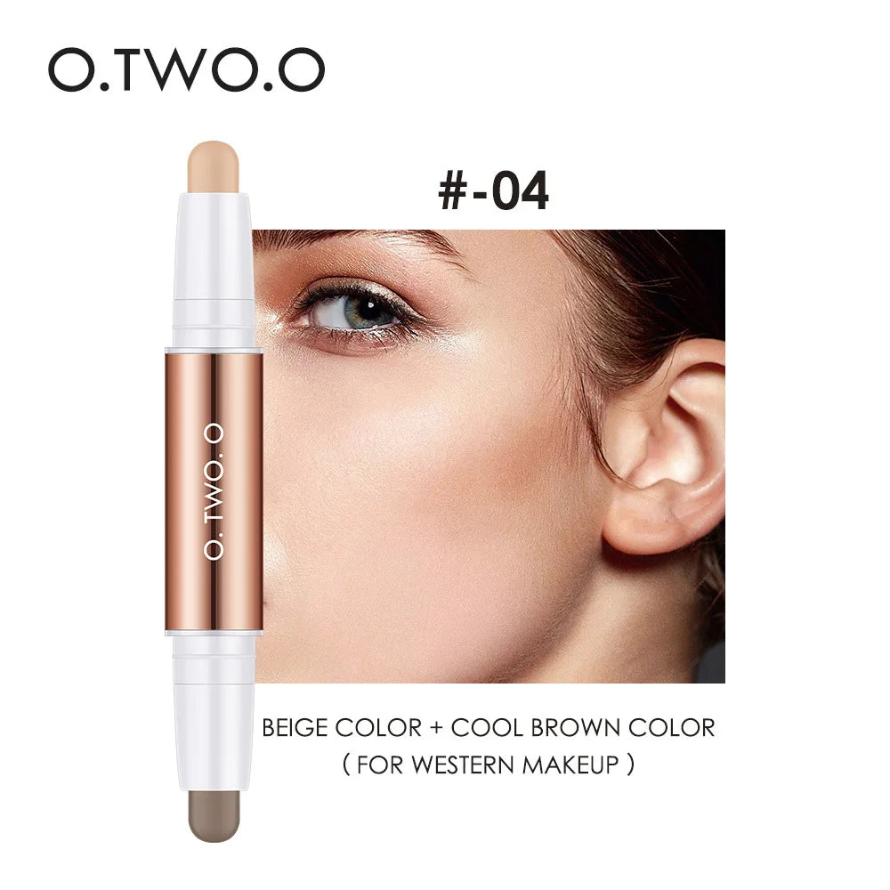 O.TWO.O Double-Head Concealer Stick – Waterproof & Brightening