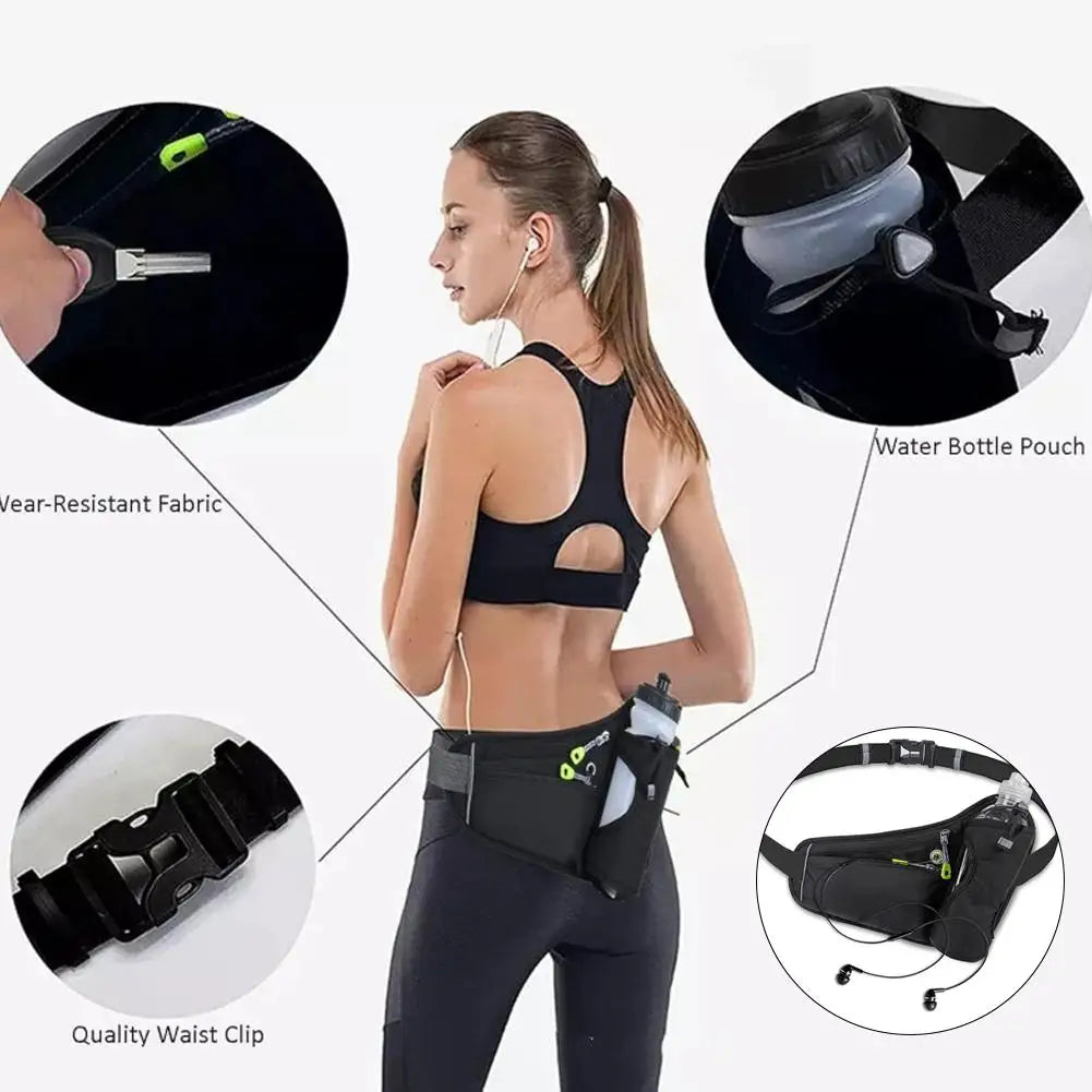 Sport Water Bottle Holder Outdoor Camping Hiking Fitness Running Sports Packs For Men And Women Bicycle Cycling Belt Waist Bags Oasis Select