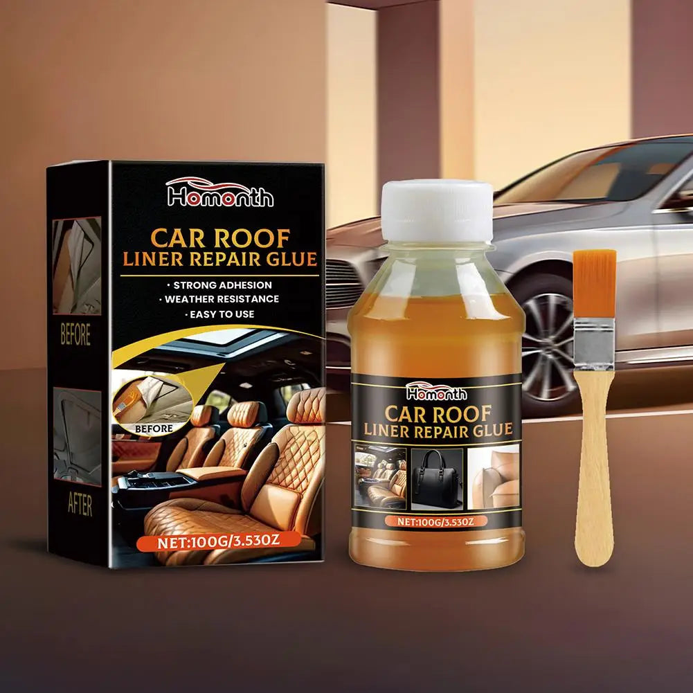 100ml Instant Adhesive Bonding Glue Car Interior Roof Liner Repair Glue Car Inside Roof Cloth Repair Leather Polyester Liquid Oasis Select