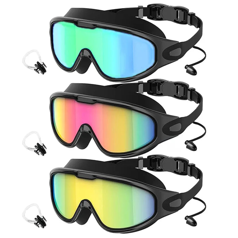 Three-piece design, adult lightweight swimming goggles, non-porous and leak-proof with adjustable headband Oasis Select A