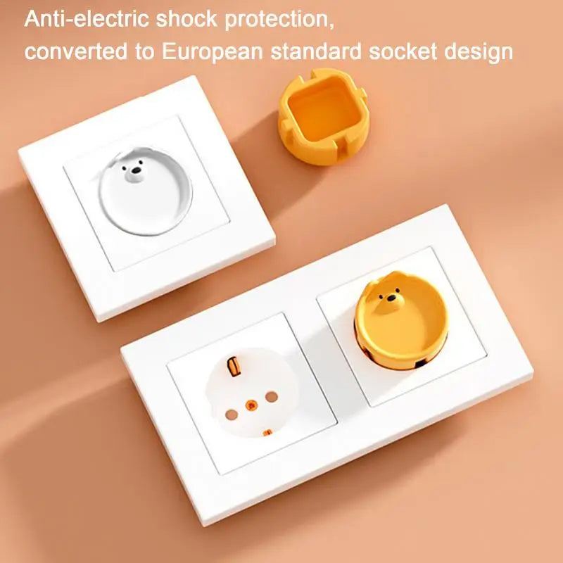 Plug Covers Protectors Socket Covers for Baby Safety Socket Protector Cover Silicone Electrical Outlets Shock Prevention tool Oasis Select