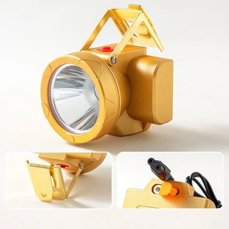 SHINEKNOT 100W LED Mining Headlamp | Waterproof, 1500m Beam